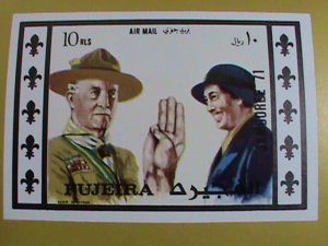 FUJEIRA STAMP- 1971 WORLD  SCOUT JAMBOREE-IMPERF: -MNH S/S SHEET VERY FINE