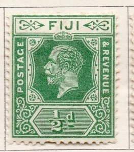 Fiji 1922 GV Issue Fine Mint Hinged 1/2d. 102886