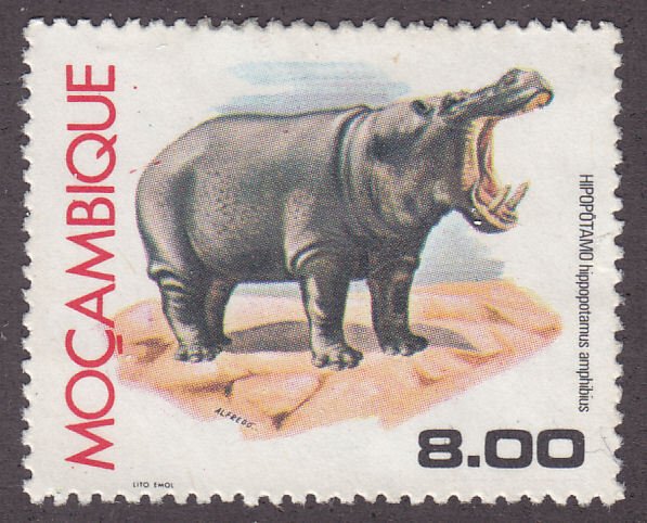 Mozambique 564 Hyppopotamus 1977