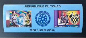 Chad Chad Chad 1996 Mi. Bl. 259B IMPERF ND Rotary International Club-