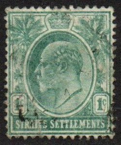 Straits Settlements Sc #109 Used