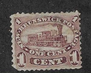 New Brunswick  #6  1c Locomotive  (MNG) CV $37.50