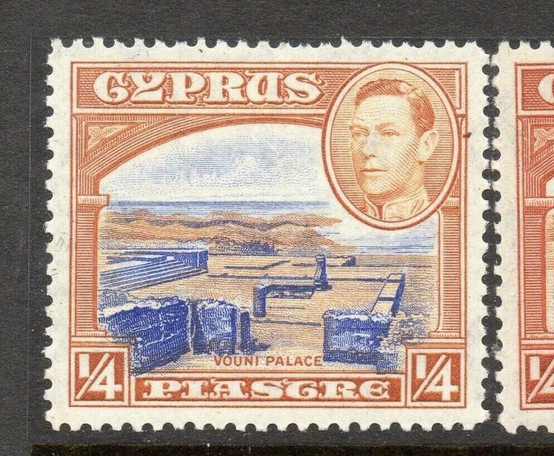 Cyprus 1938 Early Issue Fine Mint Hinged 1/4p. 303632