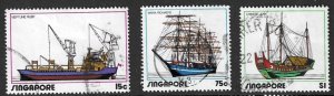 SINGAPORE SG185/87 1972 SHIPPING  USED