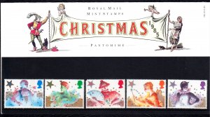 Great Britain 1985 Christmas Complete MNH Set in Presentation Pack SC 1124-1128