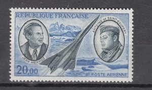 J43857 JLStamps 1970 france mh #c43 airmail concorde