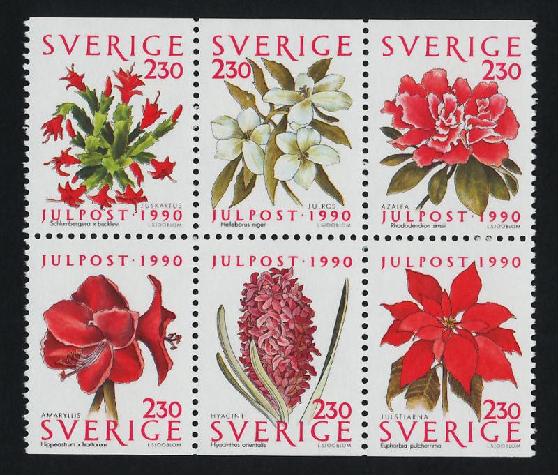 Sweden 1860b MNH Christmas, Flowers