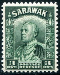 HERRICKSTAMP SARAWAK Sc.# 113 King George VI Key 3¢ Stamp Mint NH