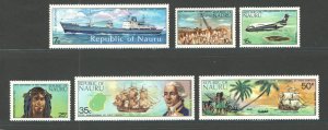 NAURU  #108-113  Unused  VF,   CV $8.05  ...   4160031