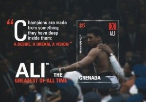 Grenada 2007 - Muhammad Ali Boxing - Souvenir Stamp Sheet - Scott #3677 - MNH