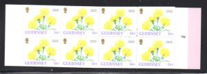 Guernsey 1993 16p Carnation stamp booklet NH #486b
