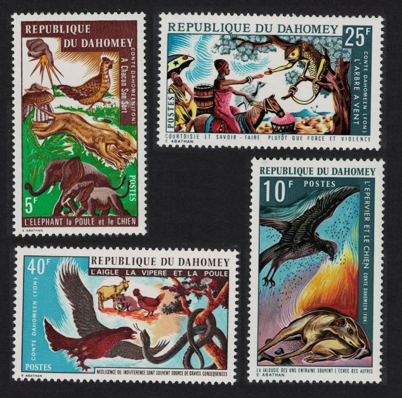 Dahomey Birds Folk Tales 4v 1974 MNH SG#530-533