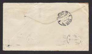 USA DESTINATION COVER 1934 5c KOSCIUSZKO Sc 734 to PATMOS Aegean Islands