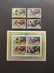 Uganda 304-308 VF MNH. Scott $ 4.50