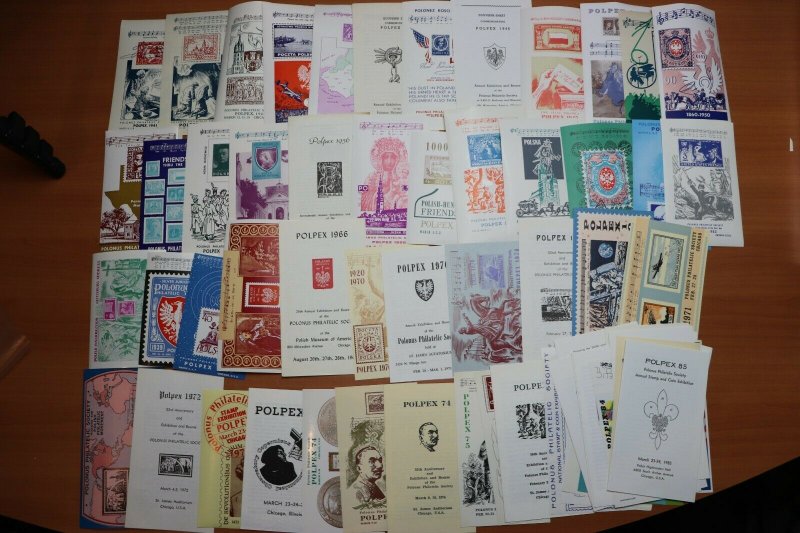 67 POLEPEX 1941-1985 Mint Souvenir Sheet Program leaflet Polonus Philatelic Coll