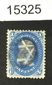 MOMEN: US STAMPS # 63 FANCY STAR USED LOT #15325