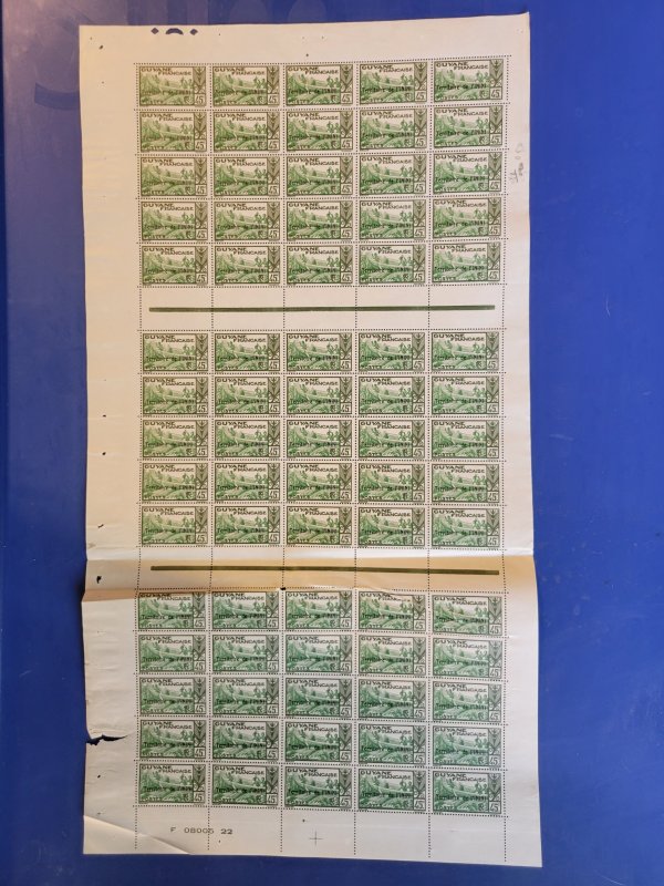 Inini #14* NH  Full sheet of 75  CV $105.00+