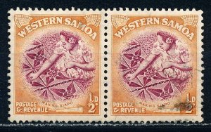 Samoa #203 Horiz Pair Used