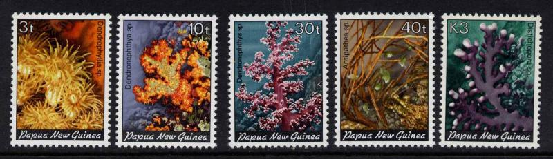 Papua New Guinea 575-9 MNH Coral