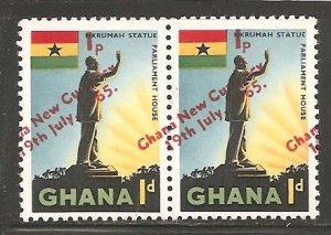 Ghana SC 216 Shifted Overprint, Mint, Never Hinged