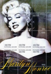 Abkhazia 1999 MARILYN MONROE s/s Perforated Mint (NH)