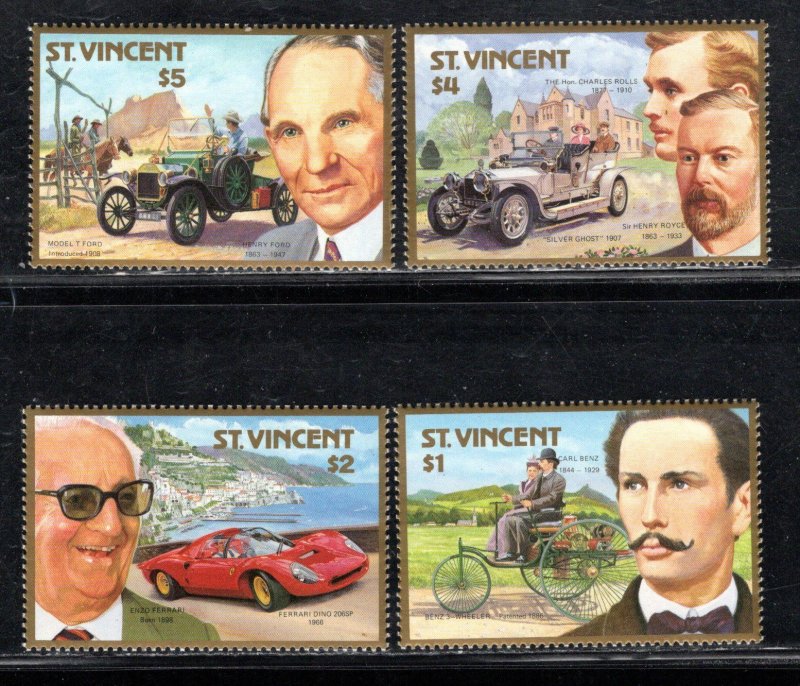 ST. VINCENT SC# 1044-47 FVF/MNH