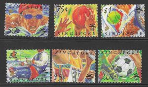 SINGAPORE SG681/6 1992 OLYMPICS MNH