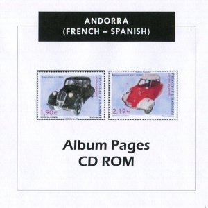 Andorra FR- SP CD-Rom Stamp Album 1931-2021 Color Illustrated Album Pages
