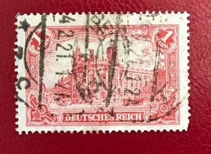 1902 Germany Sc 75 used 1m General Post Office in Berlin Cv2.75 Lot 3334