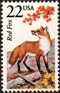 United States 2335 - Mint-NH - 22c Red Fox (1987) (cv $1.00)