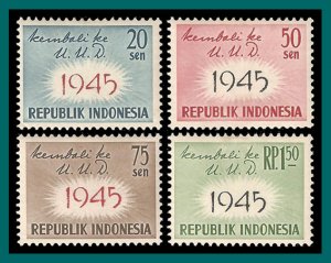 Indonesia 1959 Constitution, MNH  #479-482,SG810-SG813