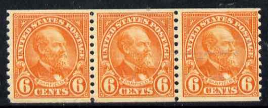 United States 1932 Garfield 6c imperf x P10 well centred ...