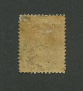 1870 United States Postage Stamp #135 Mint Very Fine Disturbed Original Gum