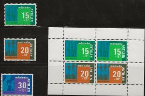Nether. Antilles 1973 issues  MNH-MH