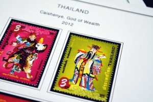 COLOR PRINTED THAILAND 2011-2015  STAMP ALBUM PAGES (97 illustrated pages)