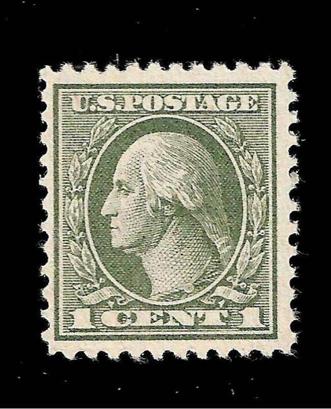 US 1918 SC# 525 1 c, Grey Green Washington Mint NH -Crisp Color - GEM