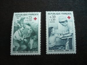 Stamps - France - Scott# B402-B403 - Mint Hinged Set of 2 Stamps