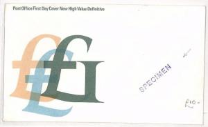 GB High Value Definitive Commemorative Cover Specimen {samwells-covers} AO157