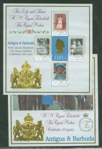 Barbuda #1787-1788 Mint (NH) Souvenir Sheet (Queen)