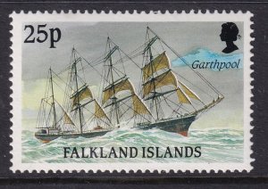 Falkland Islands 496 Sailing Ship MNH VF