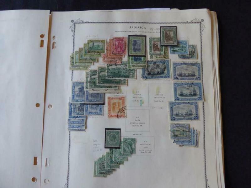 Jamaica 1912-1951 Mint/Used Stamp Collection Many Vars on Scott Spec Album Pgs