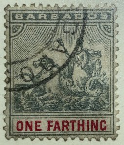 AlexStamps BARBADOS #70 or 90 SUPERB Used (Can't determine wmk)