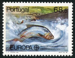 Portugal Scott 1672 MVFNHOG - EUROPA 1986 / Shad - SCV $3.75