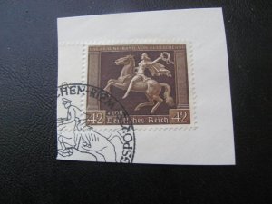 GERMANY 1938 USED SC B119 HORSEWOMAN  XF 60 EUROS  (115)