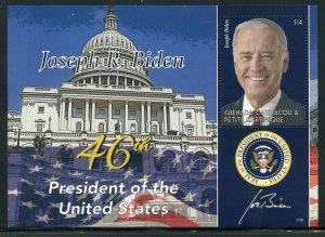 GRENADA GRENADINES  2021 JOE BIDEN 46th PRESIDENT OF THE US S/SHEET  MINT NH