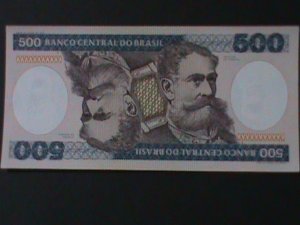 ​BRAZIL-1981-CENTRAL BANK-$500 CURZEIROS UNCIR-VERY FINE-HARD TO FIND WE SHIP TO