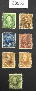 US STAMPS  #279/284 USED LOT #28953