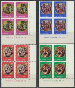 Bahamas  SG 338-34 MNH   SC# 294-297  Christmas  1969  see scan