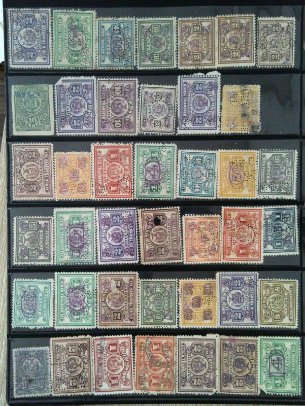 State of New York Stock Transfer Tax Stamps Lot United States
