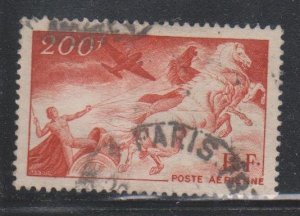 France,  200fr Chariot  (SC# C21) Used